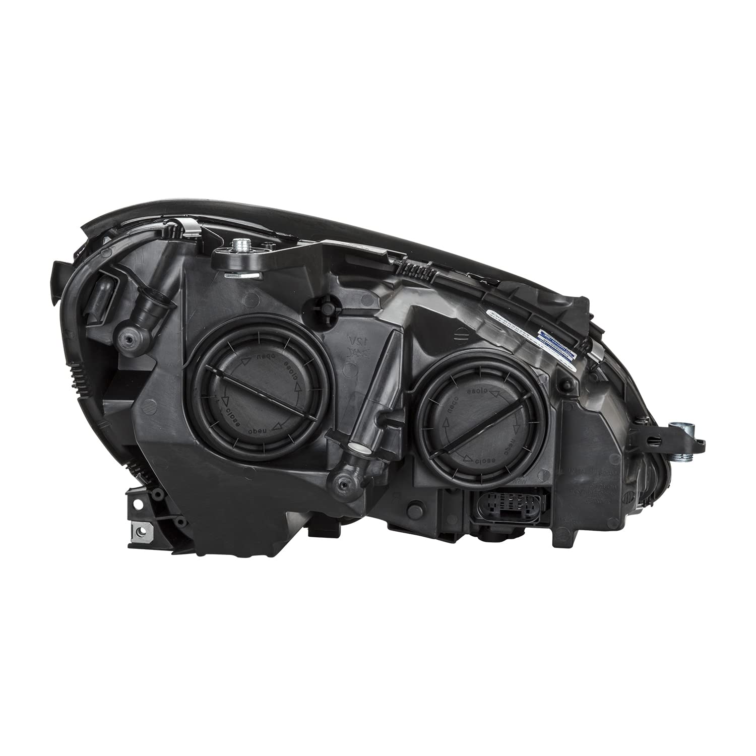 Left TYC Headlight Assembly Compatible with 2012-2015 Mercedes Benz C-Class
