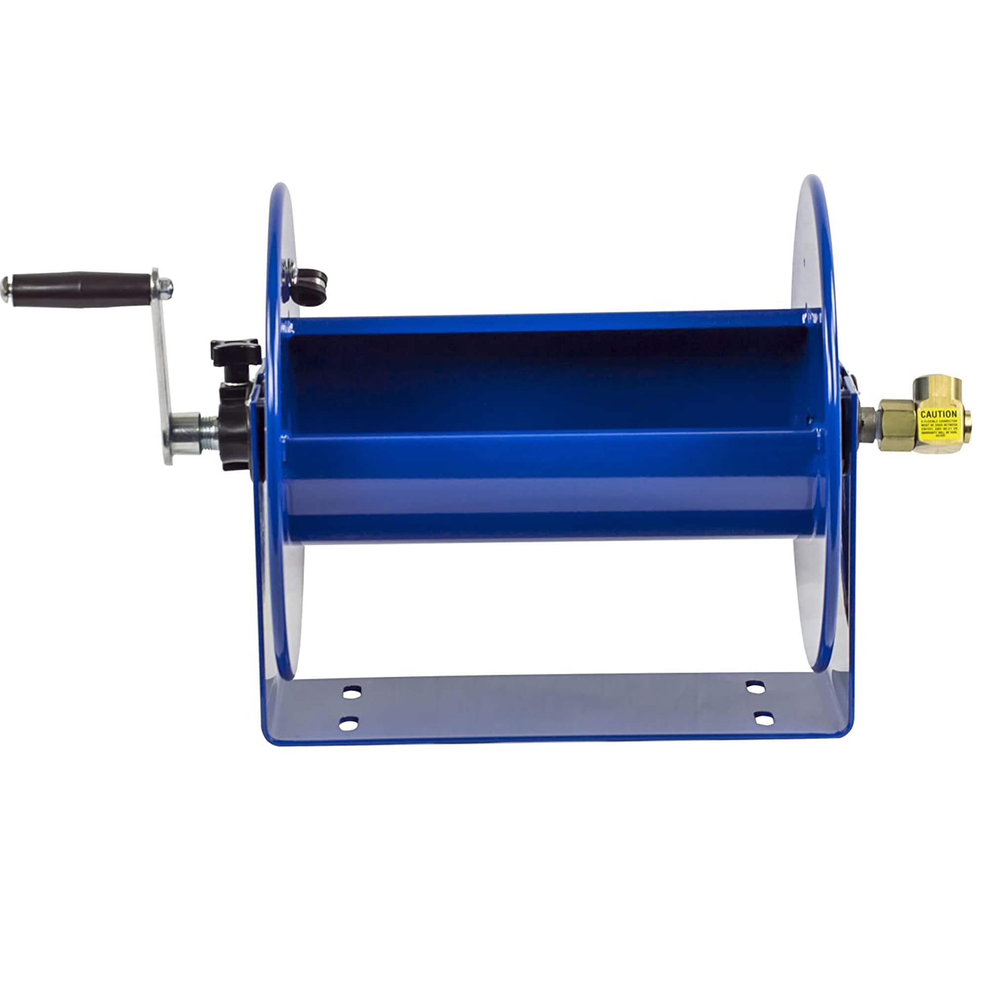 Hand Crank Hose Reel Coxreels 112-3-100 - Heavy-Duty Steel Frame for Stability - Adjustable Tension Brake for Controlled Operation- Fits 3/8 x 100 ft Hose - 12 x 18.25 x 13 inches