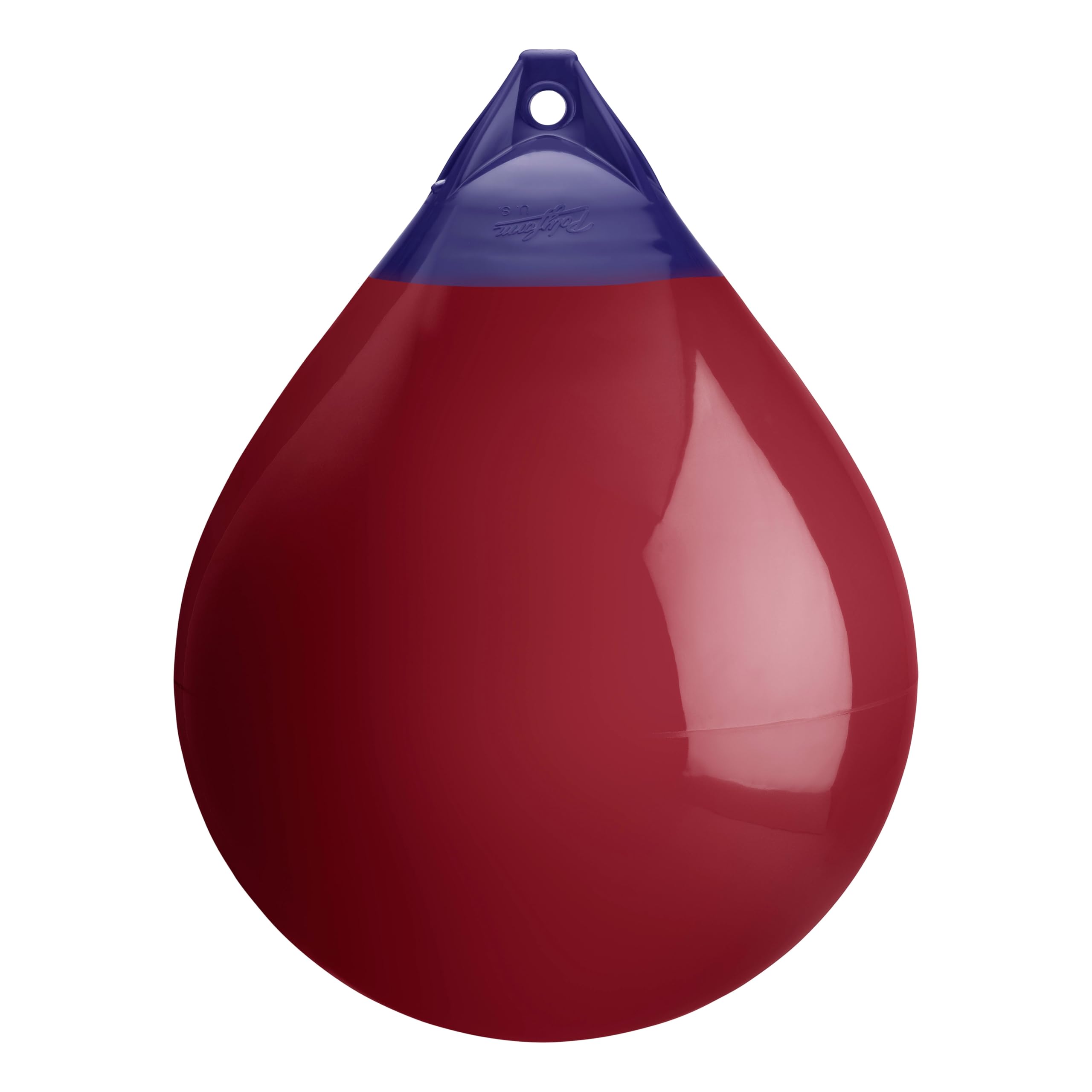 A-6 Standard Blue Ropehold - Burgundy Polyform A-Series Buoy