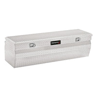Angled Chest Tool Box Trailfx Single Lid with Struts Polished 16-Gauge Diamond Tread Aluminum 13.5 Cubic Foot 54 Inch Length x 19-7/8 Inch Width x 17-1/8 Inch Height Bright Finish 150581