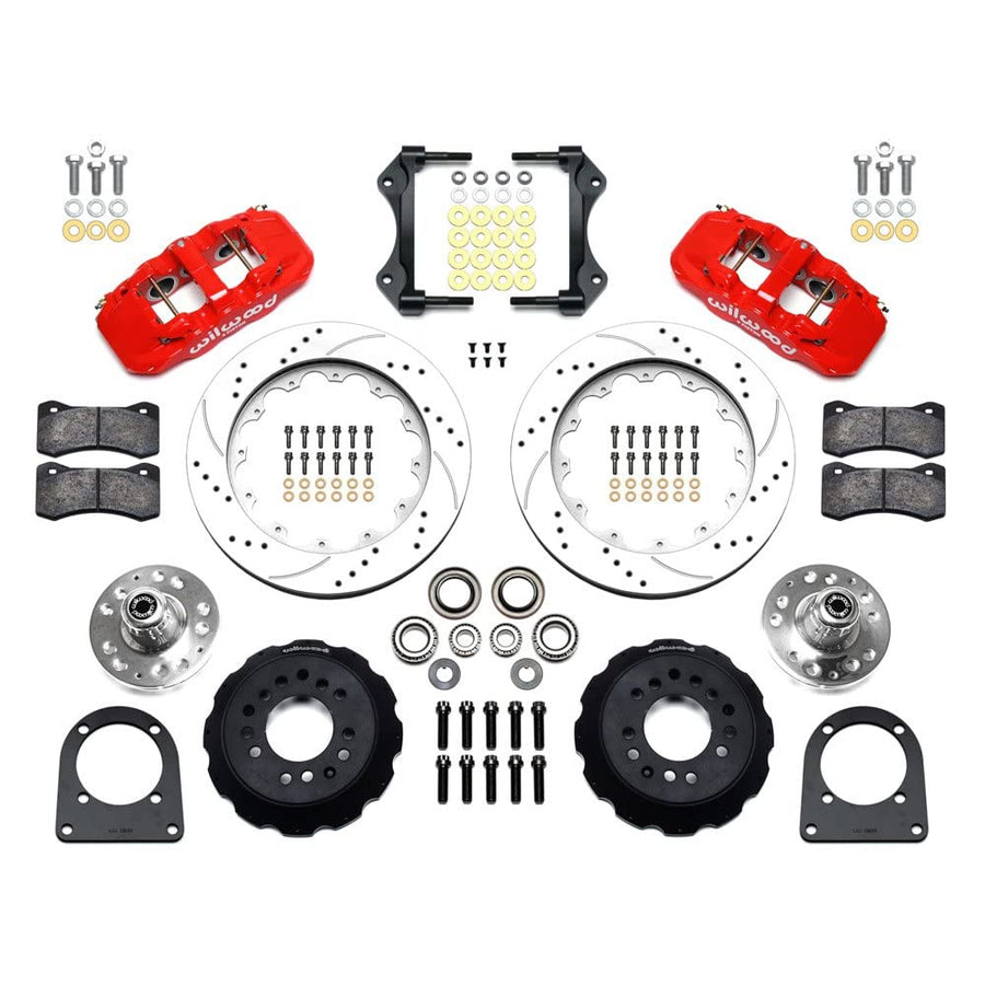 Front Hub Kit Aero6,114.00" Drill-Zinc,Red