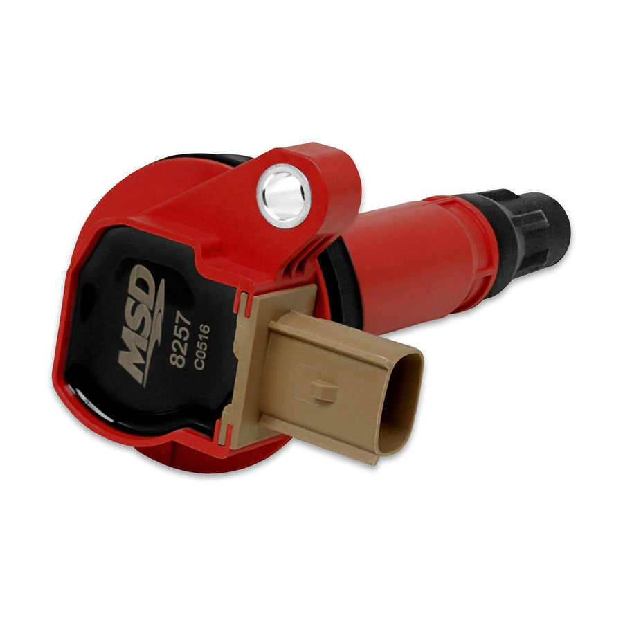 Ignition Coil MSD 8257, Red, individual (3-Pin Connector)