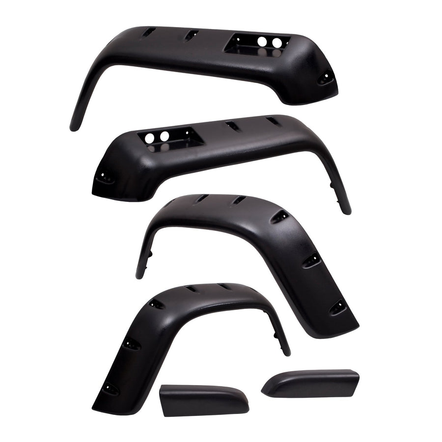 All Terrain Fender Flare Kit, Rugged Ridge | 6 inch, 6 Piece | 11632.10 | Fits 1987-1995 Jeep Wrangler YJ