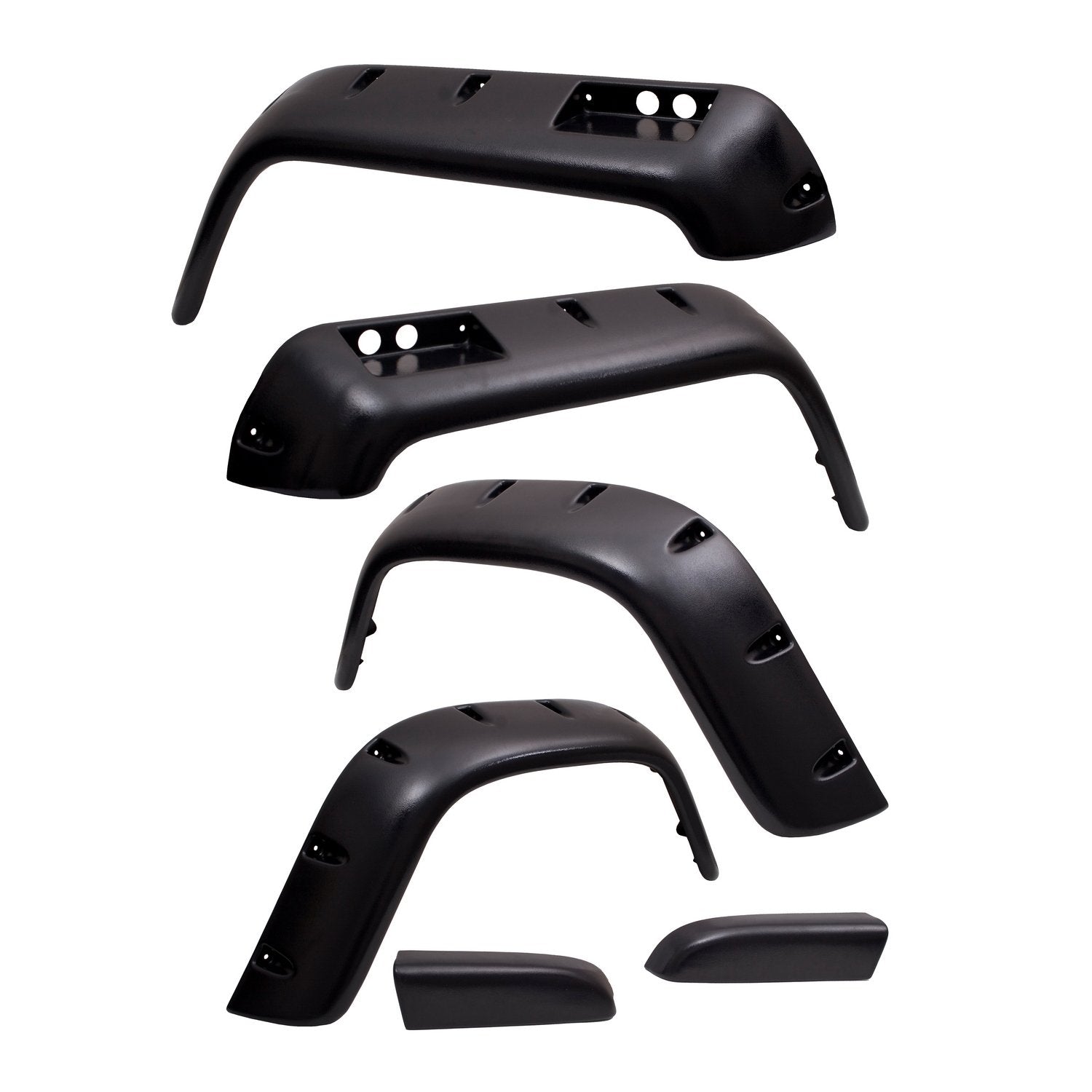 All Terrain Fender Flare Kit, Rugged Ridge | 6 inch, 6 Piece | 11632.10 | Fits 1987-1995 Jeep Wrangler YJ