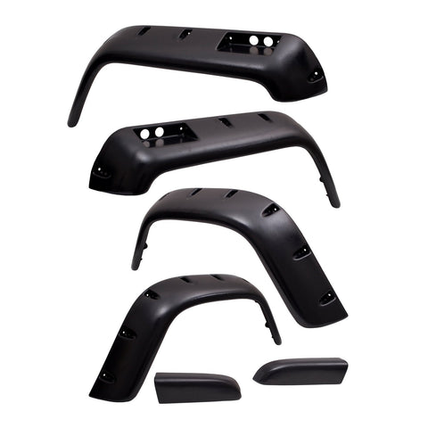 All Terrain Fender Flare Kit, Rugged Ridge | 6 inch, 6 Piece | 11632.10 | Fits 1987-1995 Jeep Wrangler YJ