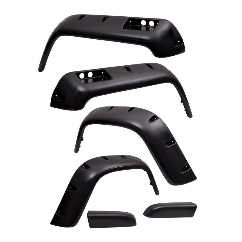 All Terrain Fender Flare Kit, Rugged Ridge | 6 inch, 6 Piece | 11632.10 | Fits 1987-1995 Jeep Wrangler YJ