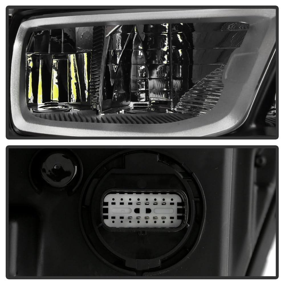 Dodge Ram 1500 19-22 Spyder (POE) Full LED w/DRL Chrome Bezel Headlight - OE Right
