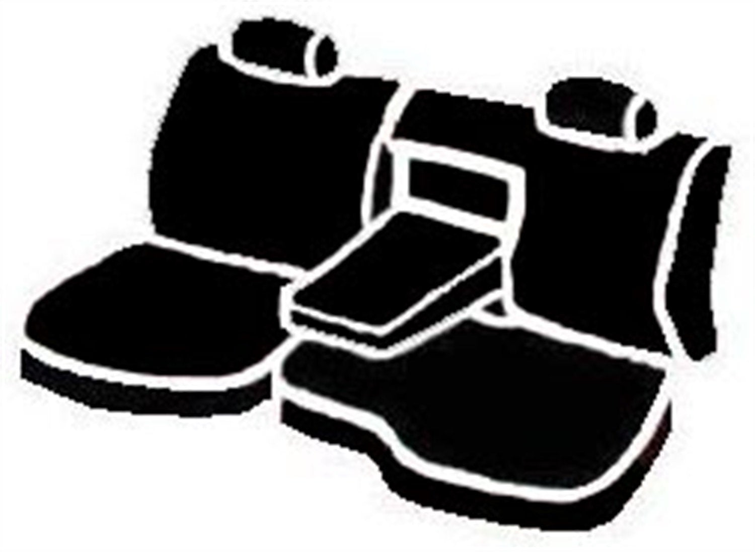 Fia Custom Fit TR42-2 BLACK Rear Seat Cover Bench Seat - Saddle Blanket, (Black)