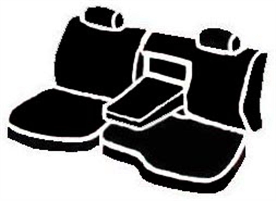Fia Custom Fit TR42-2 BLACK Rear Seat Cover Bench Seat - Saddle Blanket, (Black)