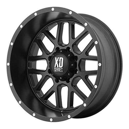 XD820 Grenade by KMC Wheels Satin Black Wheel (20x9"/8x170mm, 00mm offset)