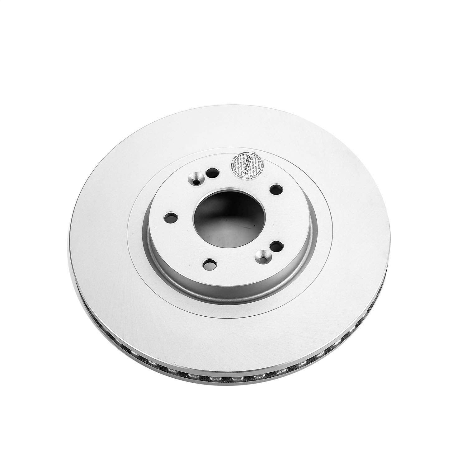 Power Stop JBR1706EVC Genuine Geomet Coated Front Brake Rotor For Hyundai Santa Fe Sport 2013-2018, Kia Sorento 2015-2020 [Model Specific]