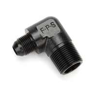 Fragola 8an to 3/4 MPT 90-Deg Adapter Fitting Black Performance Systems
