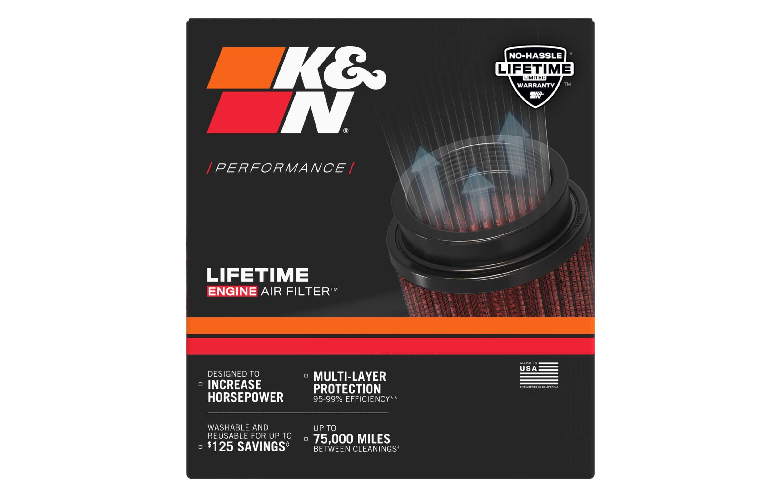 Replacement K&N Air Filter (HA-5221)