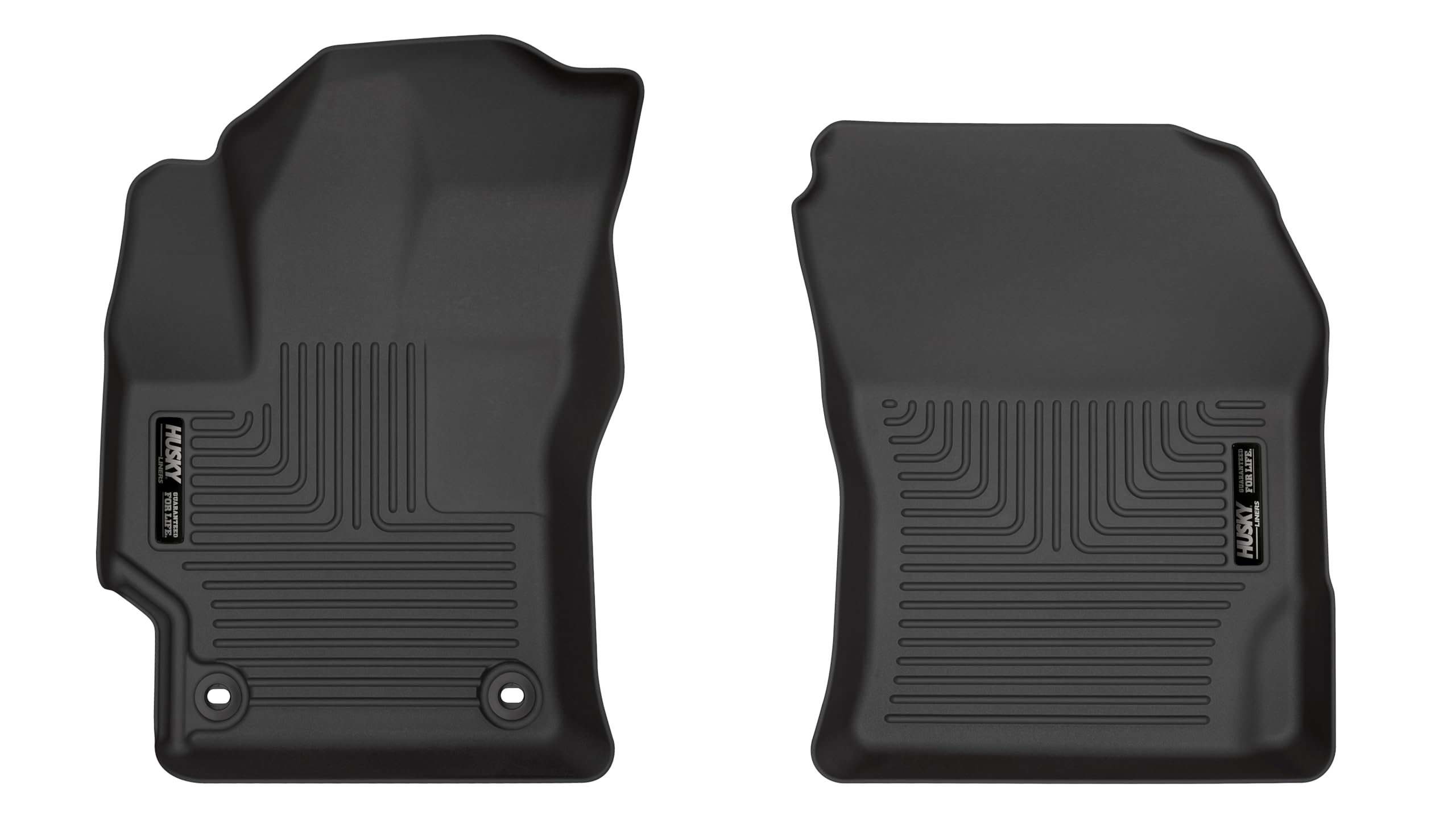 Weatherbeater Husky Liners Floor Mats | Fits 2020-2025 Toyota Corolla, Sedan | Front Row, 2-pc Black - 13291