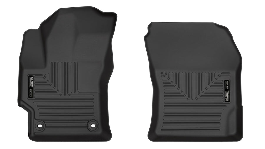 Weatherbeater Husky Liners Floor Mats | Fits 2020-2025 Toyota Corolla, Sedan | Front Row, 2-pc Black - 13291