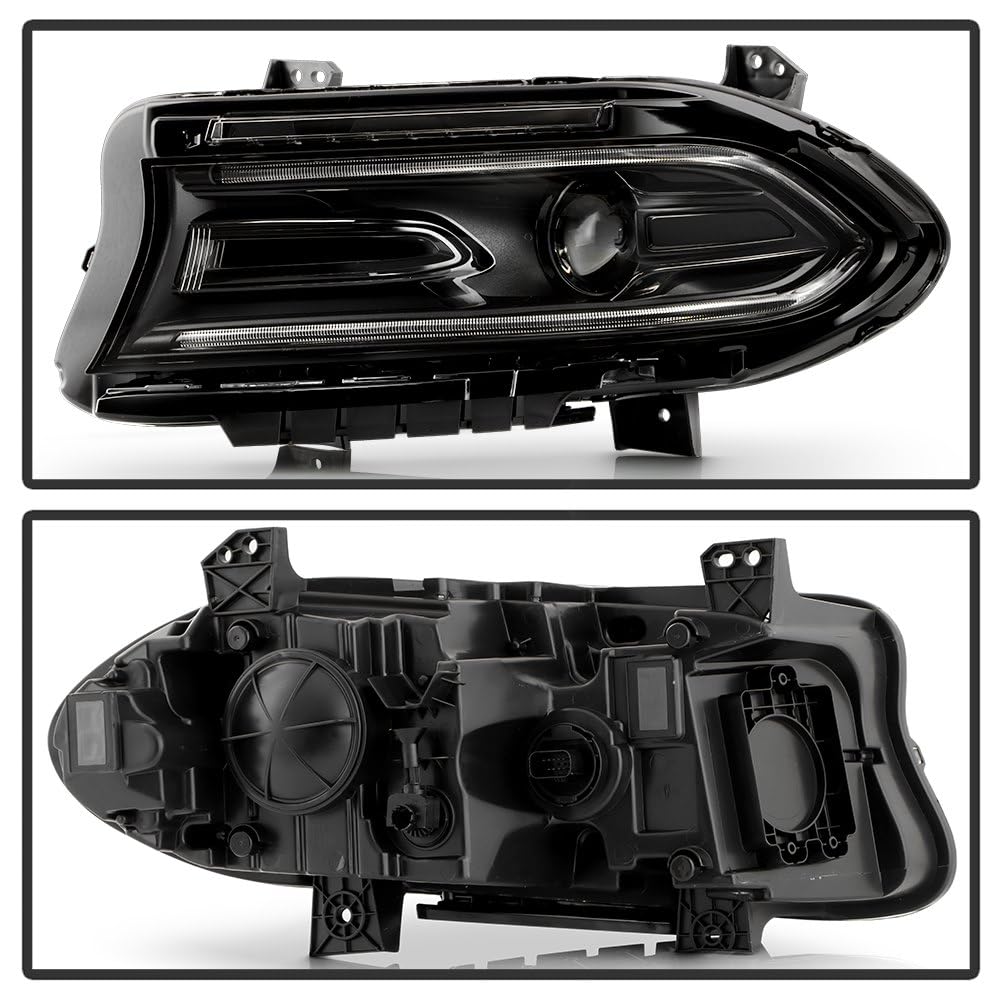 Dodge Charger Spyder (POE) 22-23 w/LED Signal DRL Switchback Halogen Headlight - OE Left (No Side Logo) (Also Fit on 2015-2021 but Need to Sell by Set)