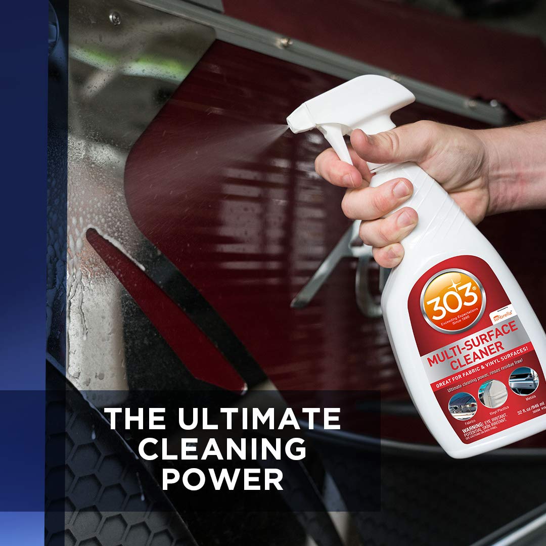 303 Multi-Surface Cleaner - Cleans Safely All Water Safe Surfaces - Ultimate Cleaning Power - Rinses Residue Free - Recommended By Sunbrella, 32 fl. oz. (30204)