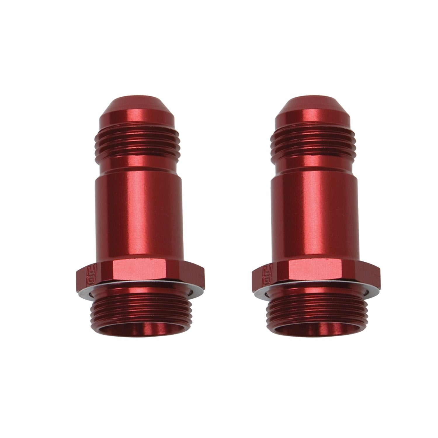 Carburetor Adapter Fitting Edelbrock/Russell 640210-8 AN Red Anodized