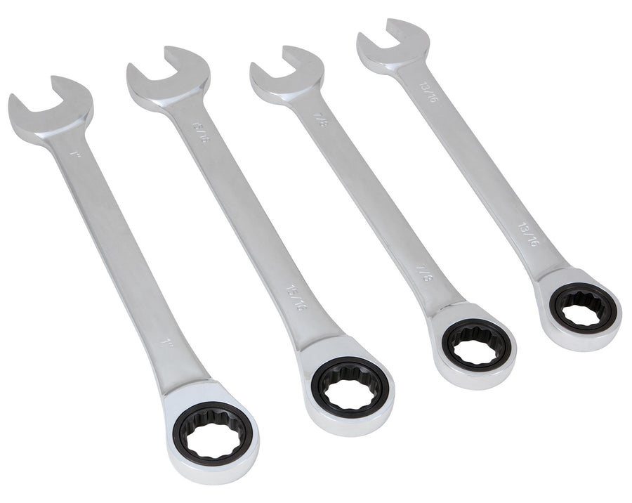 W30632 Performance Tool Gear Teeth Ratcheting Wrench Set (Jumbo 4Pc SAE 72)
