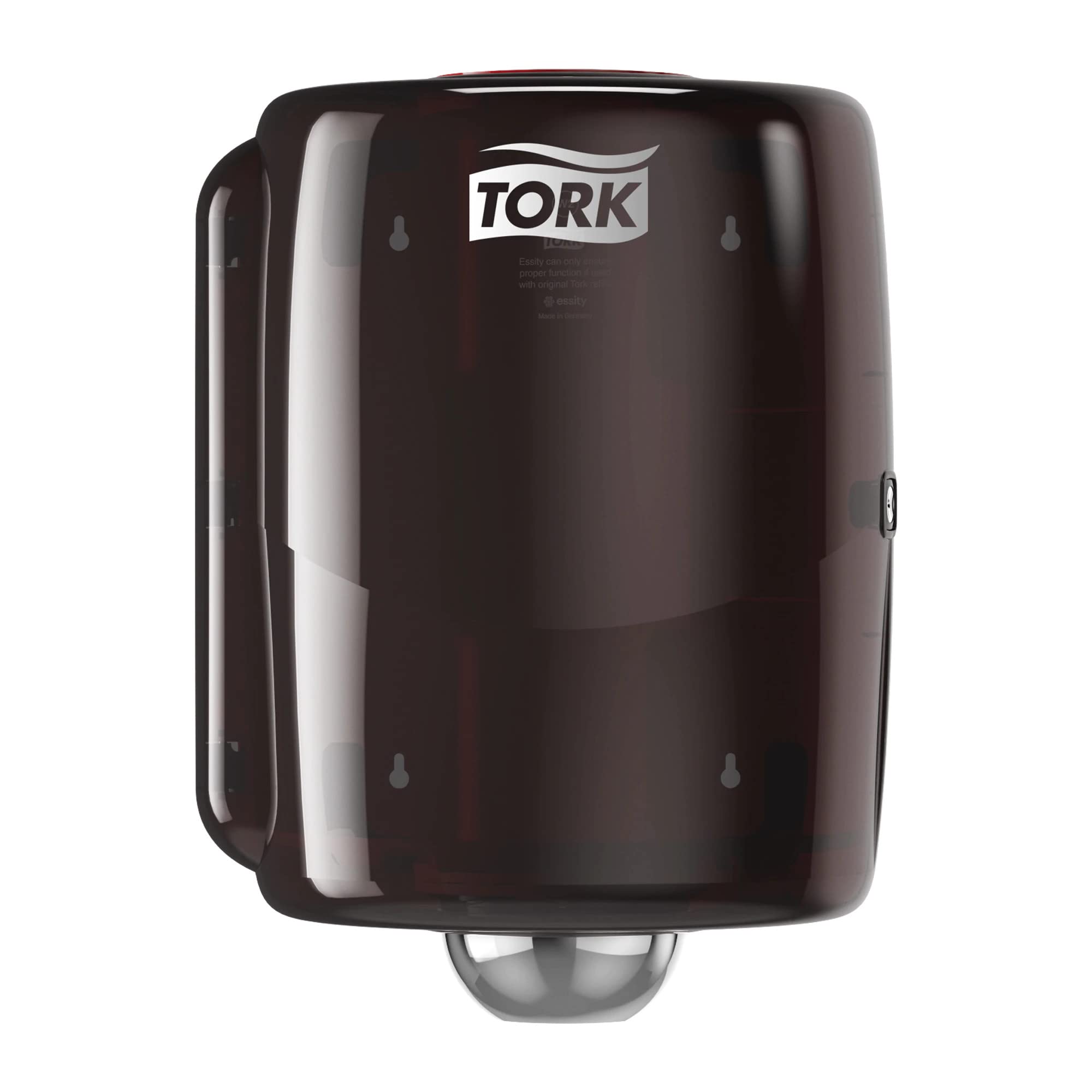 Tork Red Centerfeed Roll Dispenser and Smoke W2, High Capacity, Performance Range, 653028