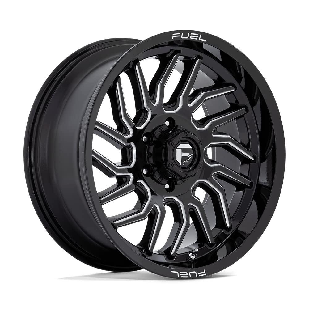 D807 HURRICANE FUEL OFF-ROAD 20X9, 6X135, 5.04, 1mm GLOSS BLACK MILLED - D80720908950
