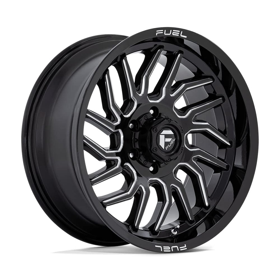 D807 HURRICANE FUEL OFF-ROAD 20X9, 6X135, 5.04, 1mm GLOSS BLACK MILLED - D80720908950