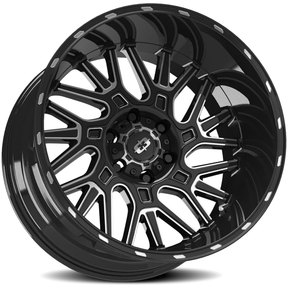 404 Brawl Vision 20x10 6x135-25mm Black/Milled Wheel Rim 20" Inch