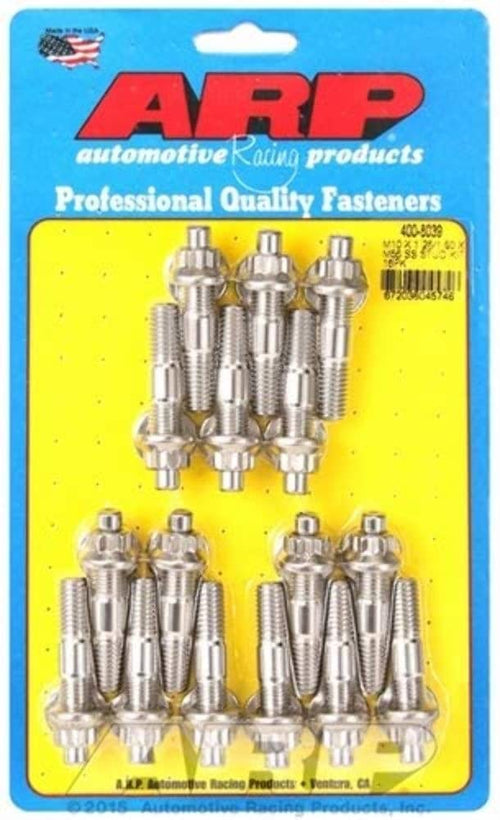 Broached stud ARP Kit (M10 X 1.25/1.50 X 55mm broached stud 16pcs)