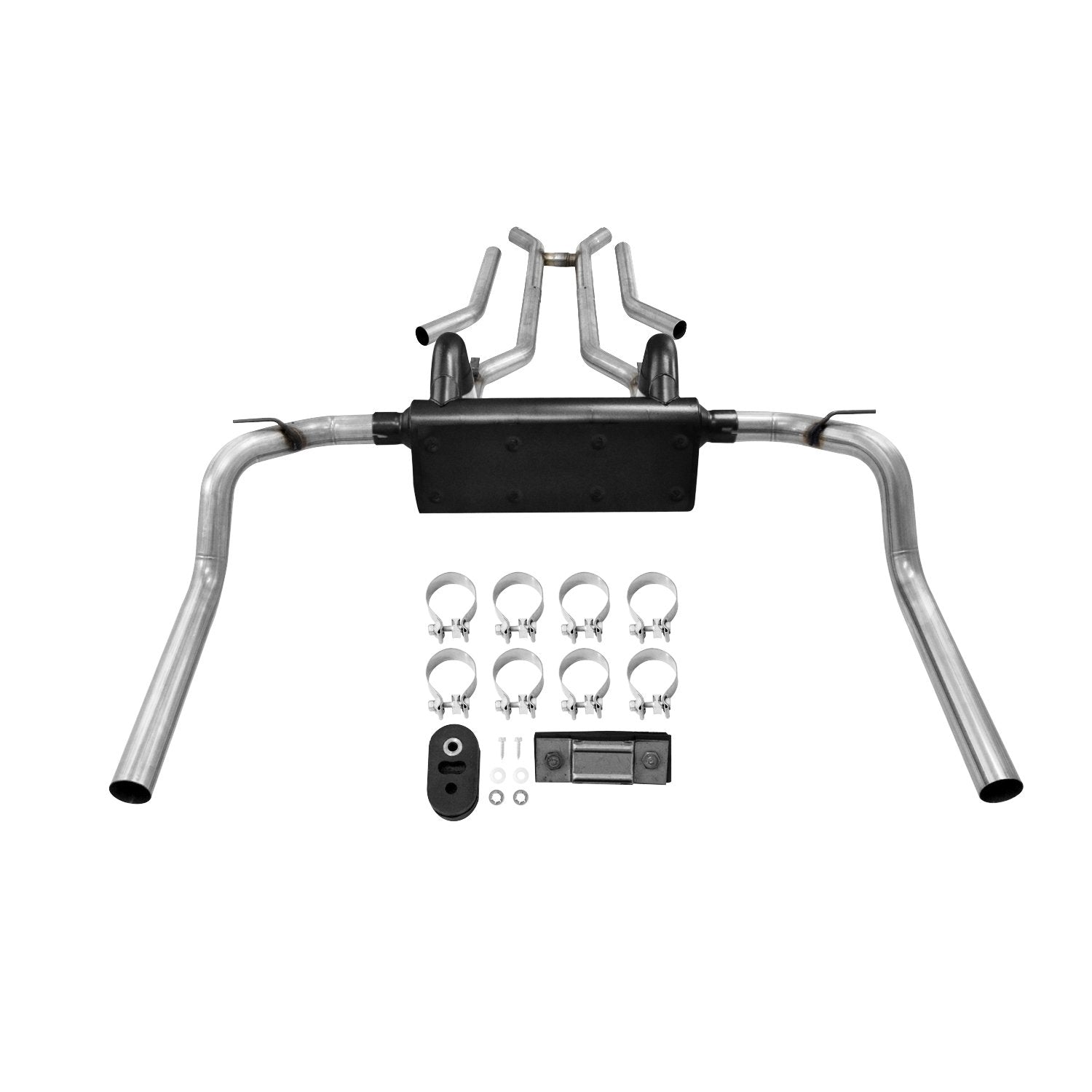 American Thunder Flowmaster 817104 Crossmember-Back Exhaust Kit 2.5 Inch Stainless Steel Compatible with 1967-1974 Chevy Camaro, Pontiac Firebird and 1968-1974 Chevy Nova with V8 engine