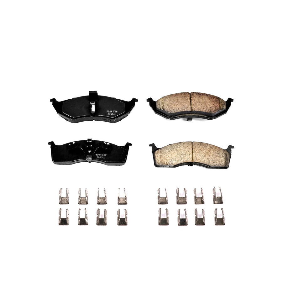 Power Stop Z17 17-642 Front Ceramic Brake Pads with Hardware For Chrysler Intrepid, Chrysler Neon, Dodge Neon, Dodge SX 2.0, Plymouth Neon [Model Specific]