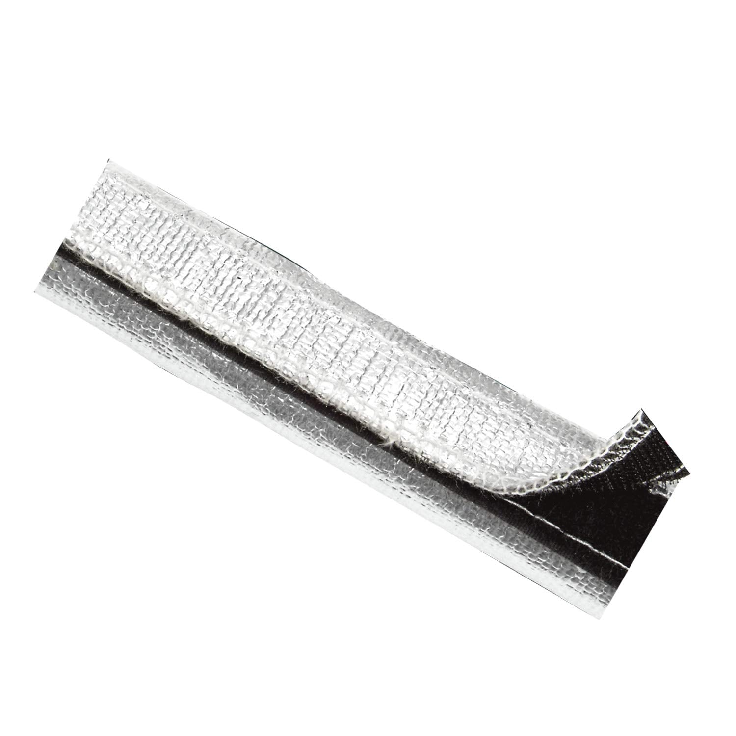 Design Engineering 2-1/2" x 50ft Spool Aluminized Sleeving for Ultimate Heat Protection 010487B50 (with Hook and Loop Closure)