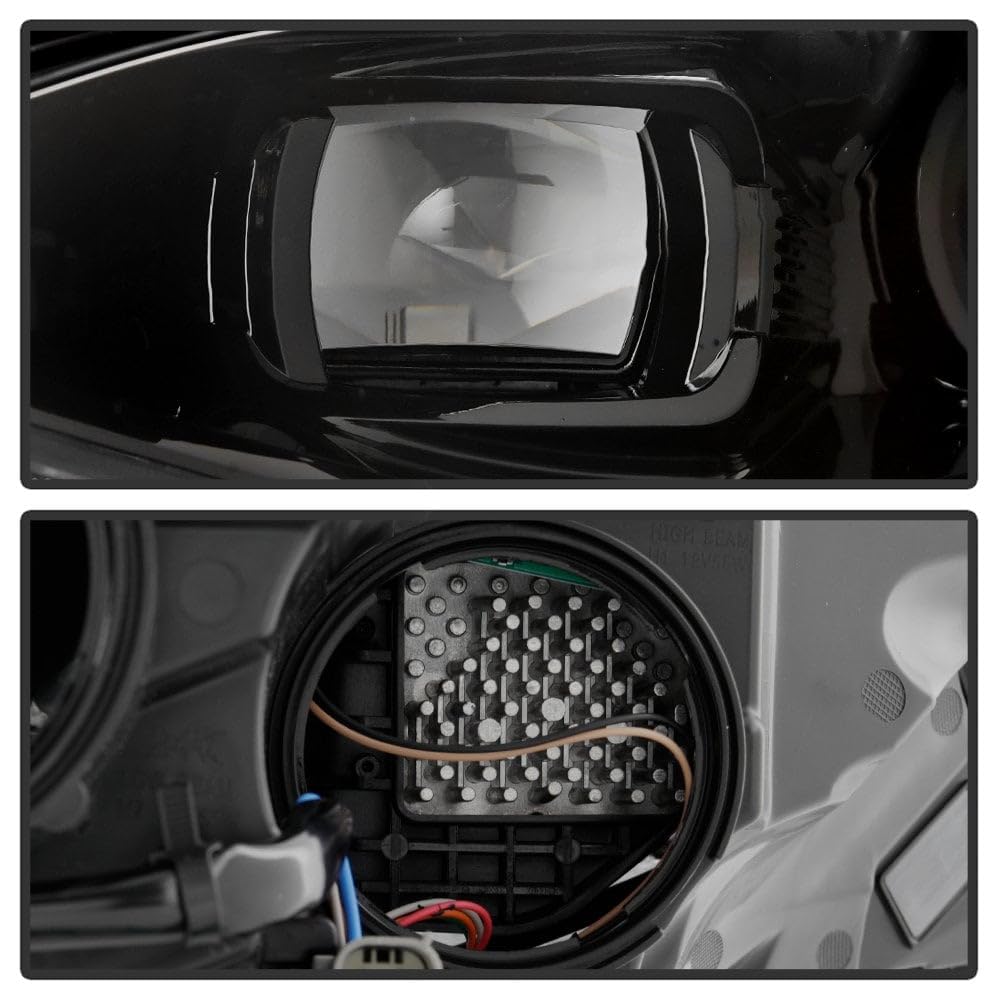 Chevy Malibu 19-22 Spyder (xTune) Switchback Sequential w/LED Signal and DRL Halogen (Low H7 / High H7) Projector Headlights - Black