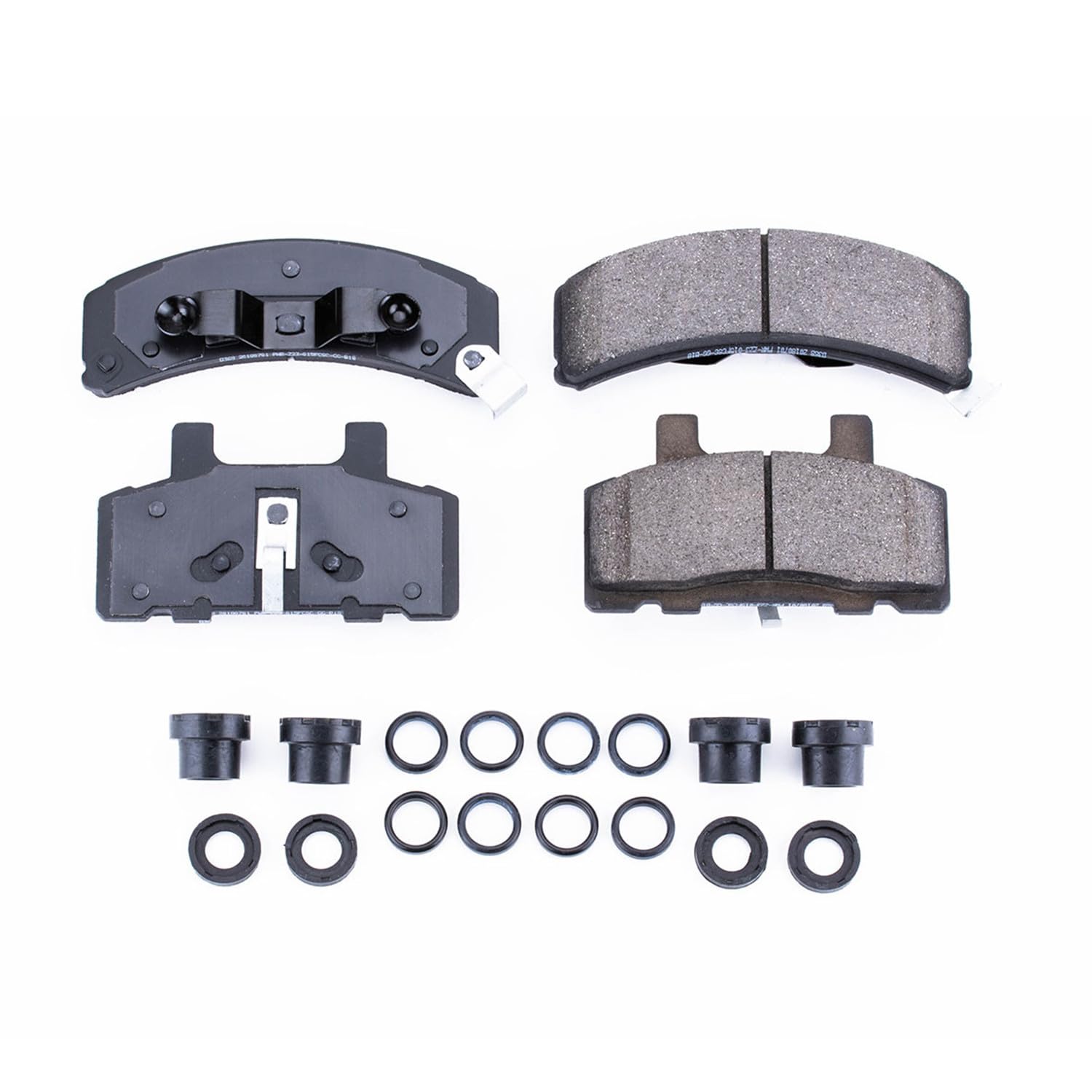 Power Stop Front Brake Kit For Chevrolet C1500 1988-91 |K1500 1988-91 |GMC C1500 1988-91 |K1500 1988-91 - Brake Pads Ceramic With Installation Hardware, 17-368