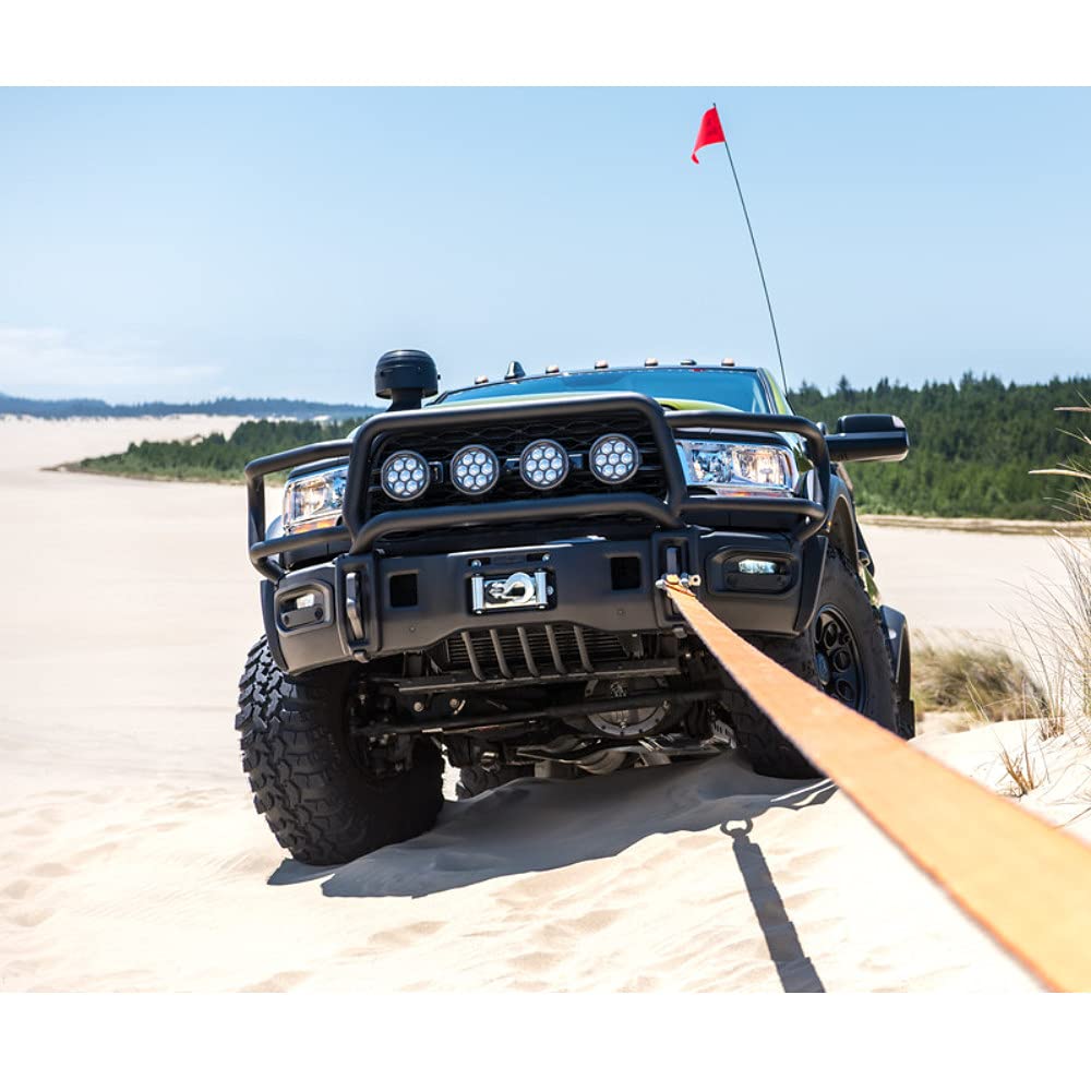 Full-Size AEV Kinetic Recovery Strap 4" x 30' Minimum Breaking Strength:39,200 LBS