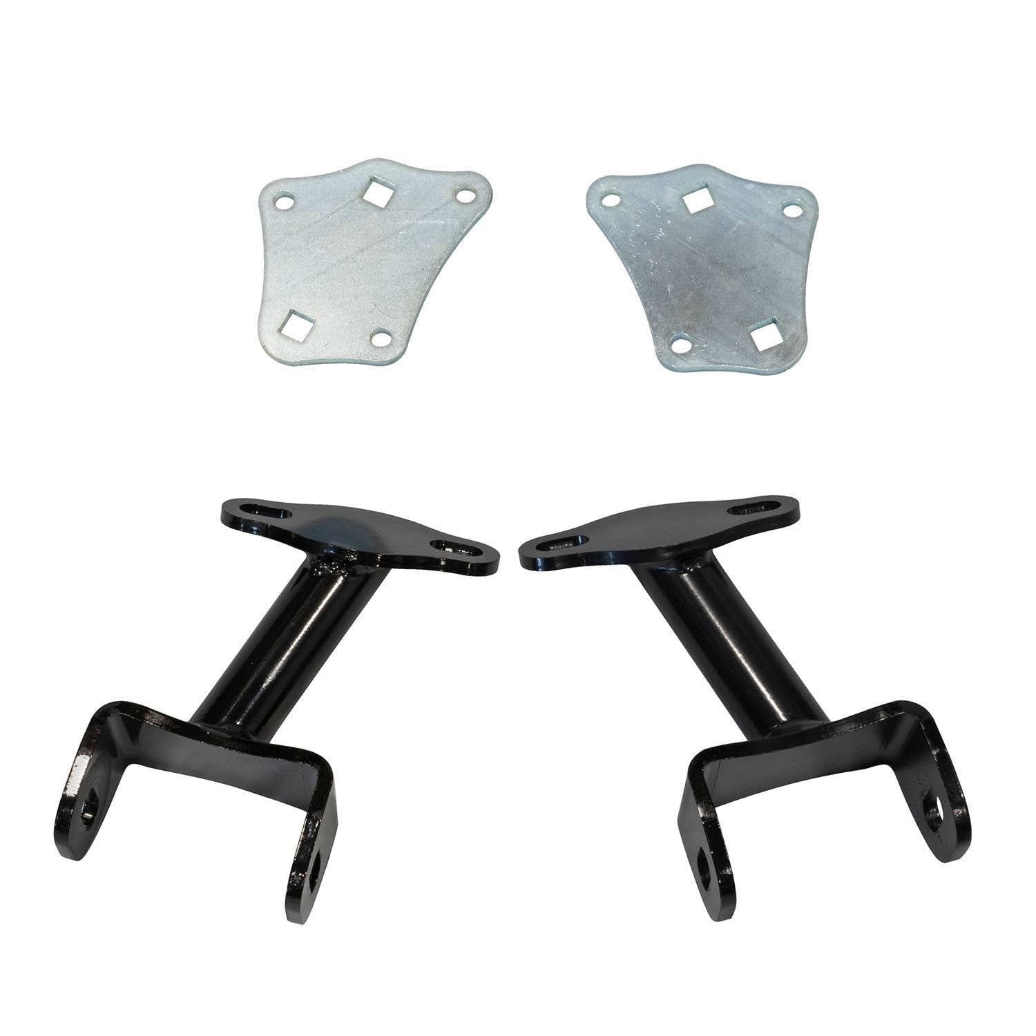 QA1 Motor Mount 7740-376 - Bolt-On - Steel - Black Powder Coat - Small Block Chevy/Big Block Chevy - GM Fullsize Truck 1967-72 - Kit