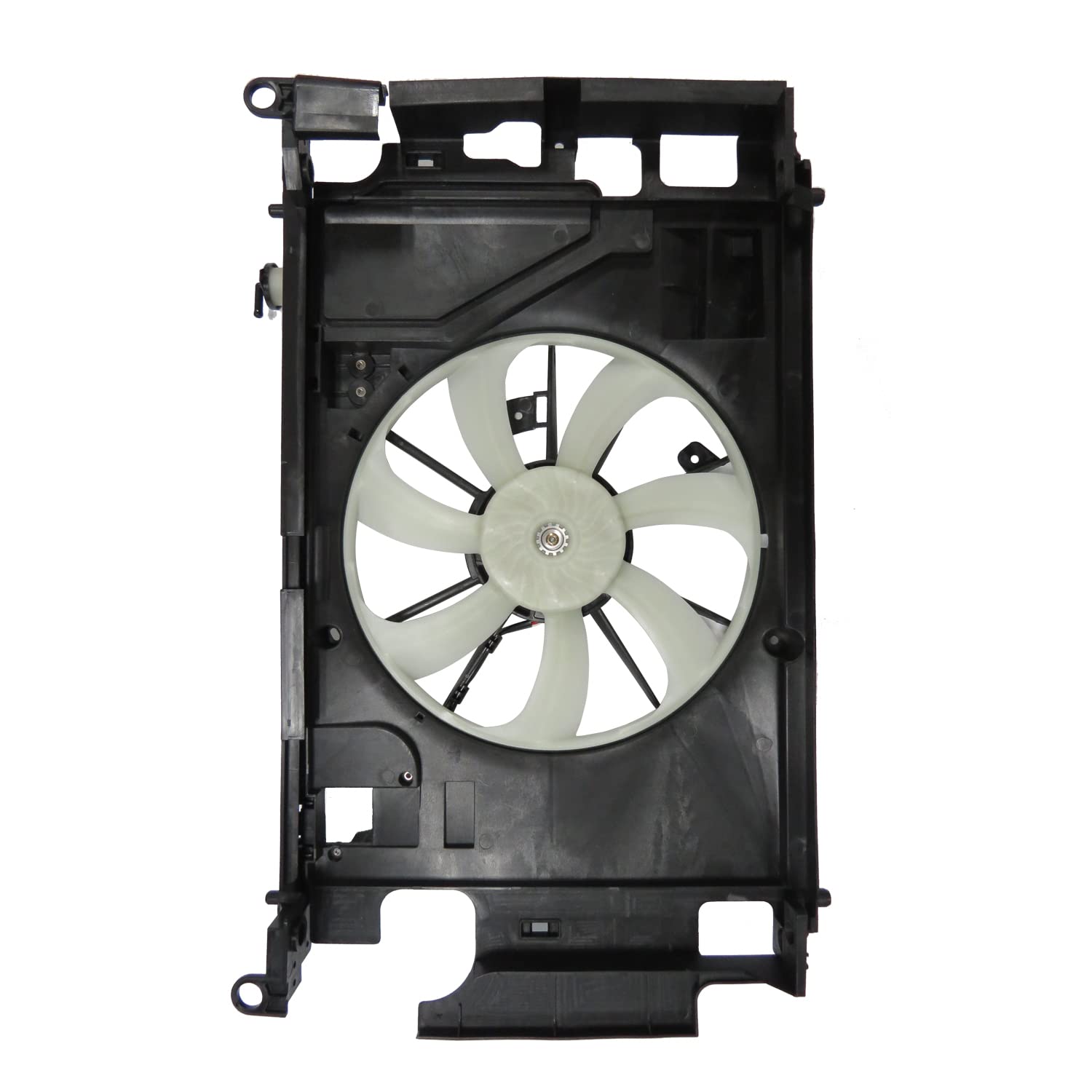 Compatible TYC 623150 with TOYOTA Prius c Replacement Dual Radiator and Condenser Fan Assembly, Black