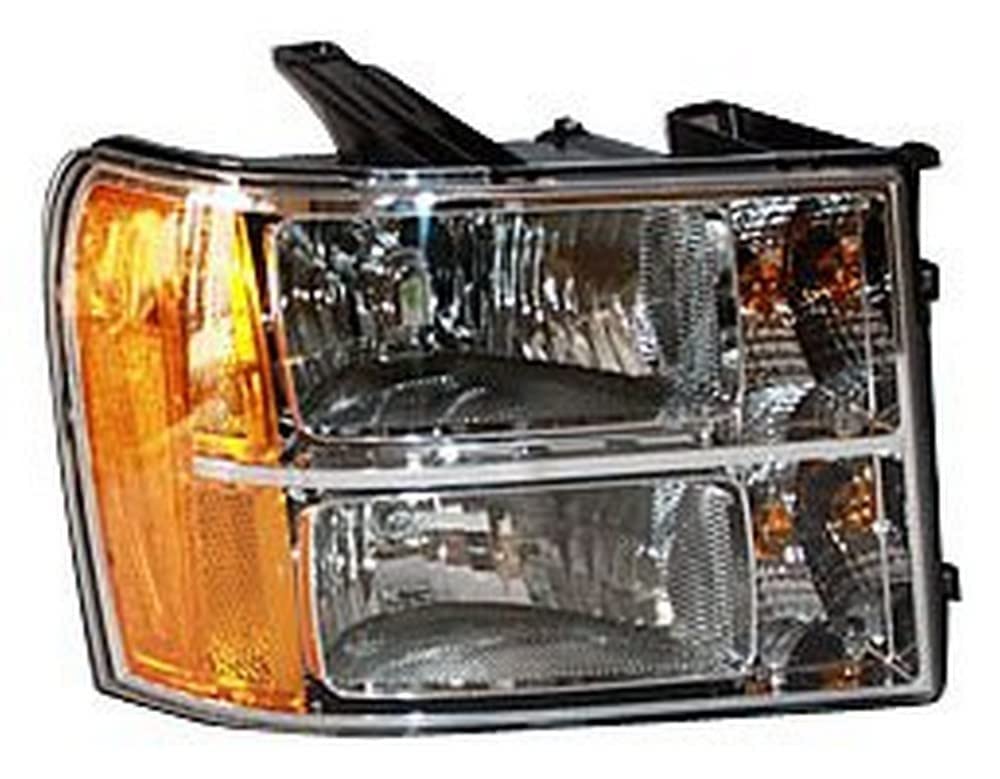 Right TYC Headlight Assembly Compatible with 2007-2013 GMC Sierra Pickup