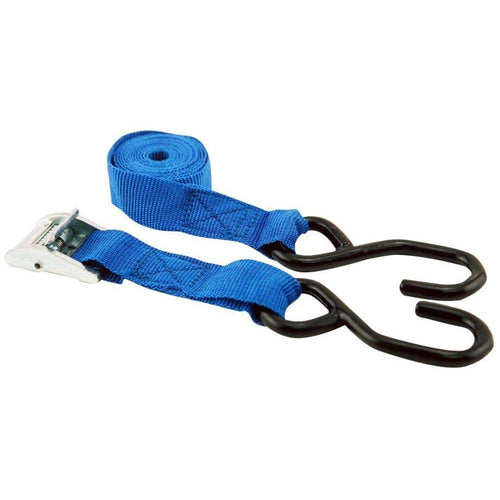 1" x 5' Bicycle Cam Buckle Tie-Down Strap Erickson 51125 Blue