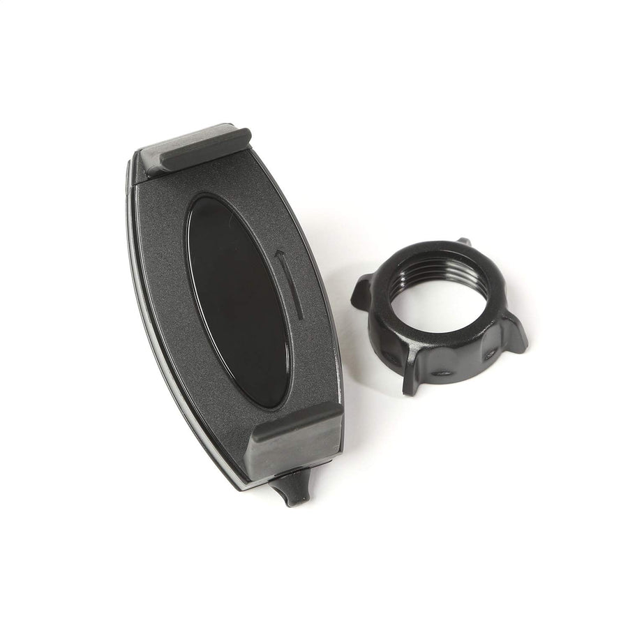 Multi-Mount Rugged Ridge Phone Holder for Jeep Wrangler TJ/LJ | Thermoplastic Olefin (TPO), Black | 13551.19 | Fits 1997-2006 Jeep Wrangler TJ/LJ