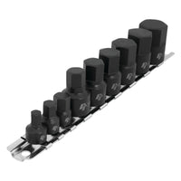 W38963 Performance Tool 9-Piece SAE Hex Bit Socket Set Impact