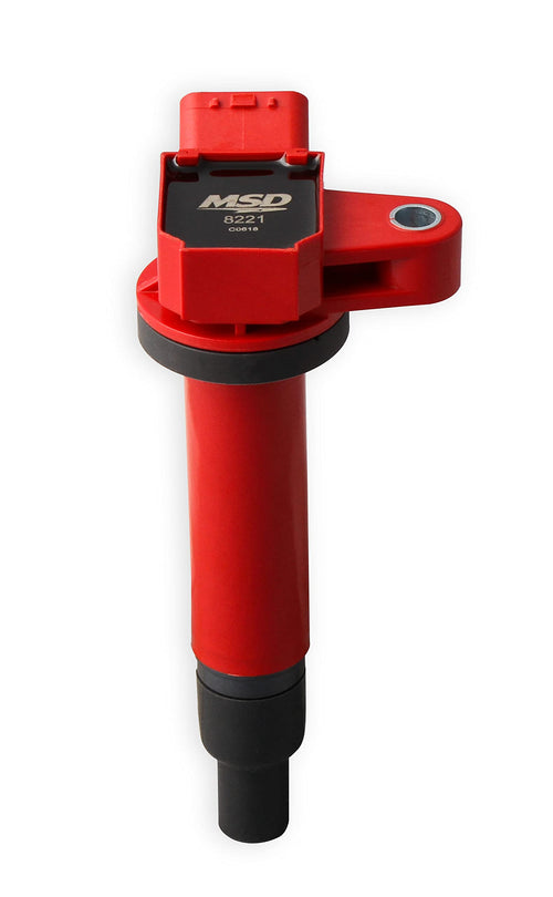 Ignition Coil MSD 8221, 98-10 Toyota/Lexus 4.7L V8, Red