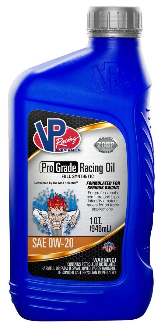 Full Synthetic VP Racing Fuels 2715 Pro Grade Racing Oil Quart SAE 0W-20