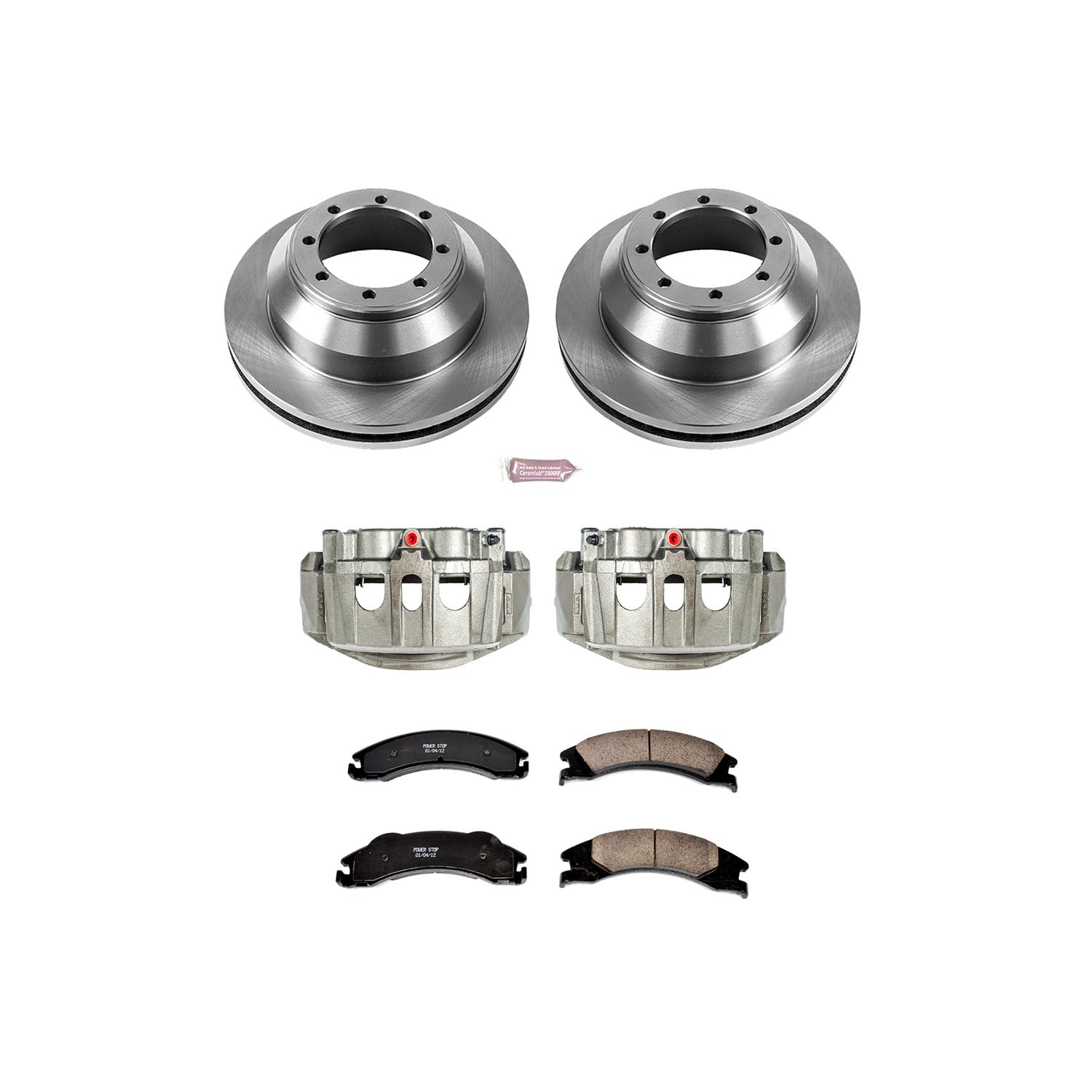 Power Stop Rear KCOE4719 Stock Replacement Brake Kit (with Calipers)