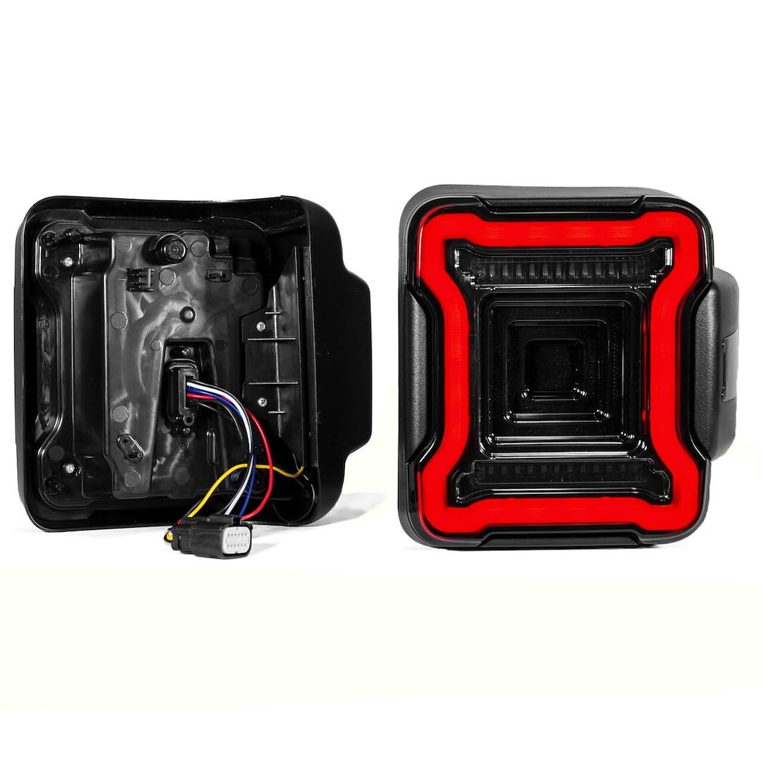 LED Smoked Lens Tail Light Kit XKGLOW for Jeep Wrangler JL with Brake Turn Reverse