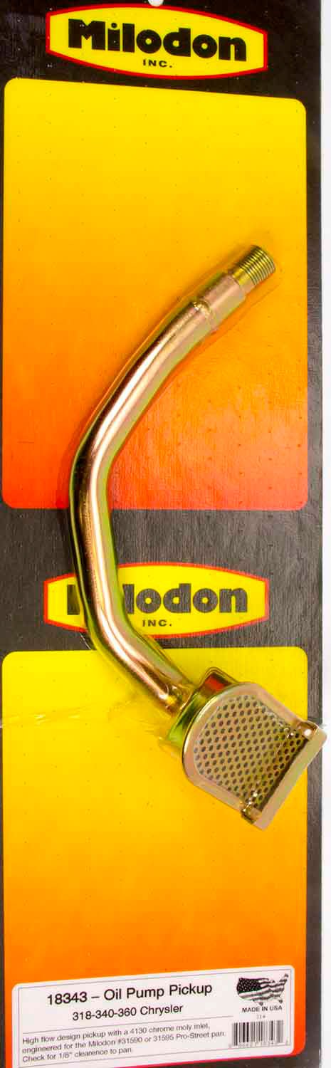 SBM Oil Pump Pick-Up Milodon Road Race Design
