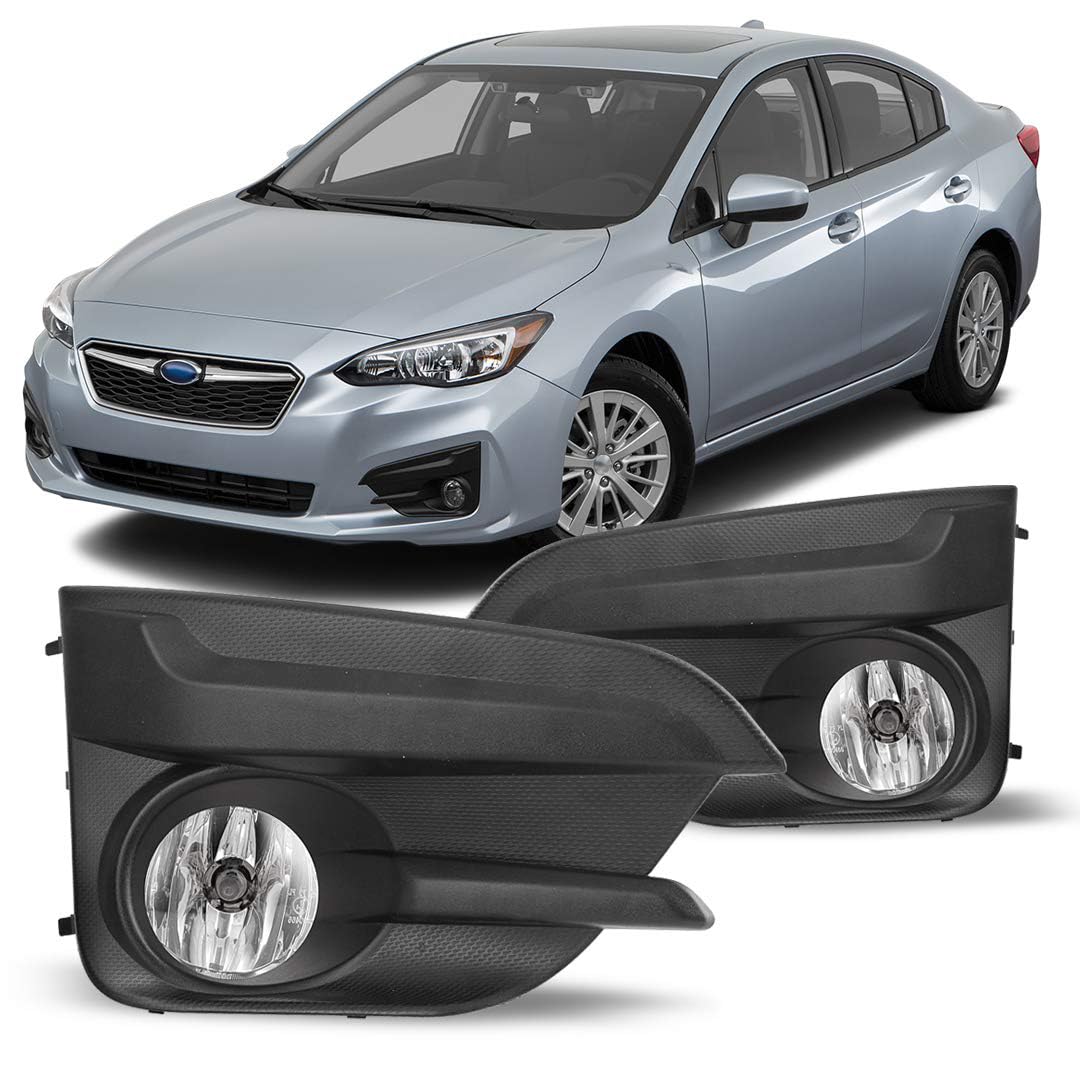 Winjet Driving Fog Lights Compatible with [2017 2018 2019 Subaru Impreza] + Switch + Wiring Kit