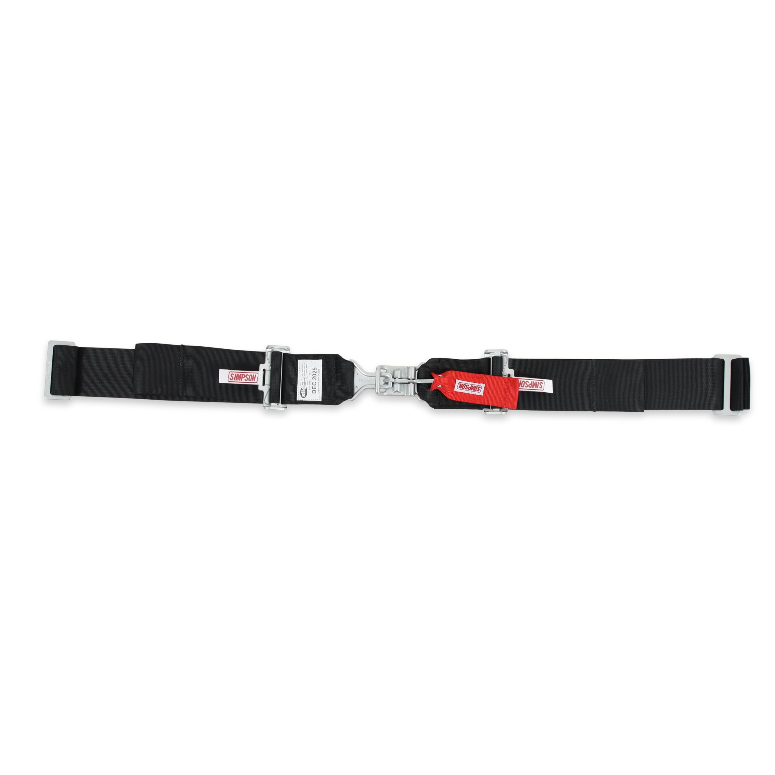 Harness Simpson Racing 29064BKH - Latch & Link - 5 Point - SFI 16.1 - Pull Down - Wrap Around - Roll Bar Mnt - 55 inch L - Black - Each