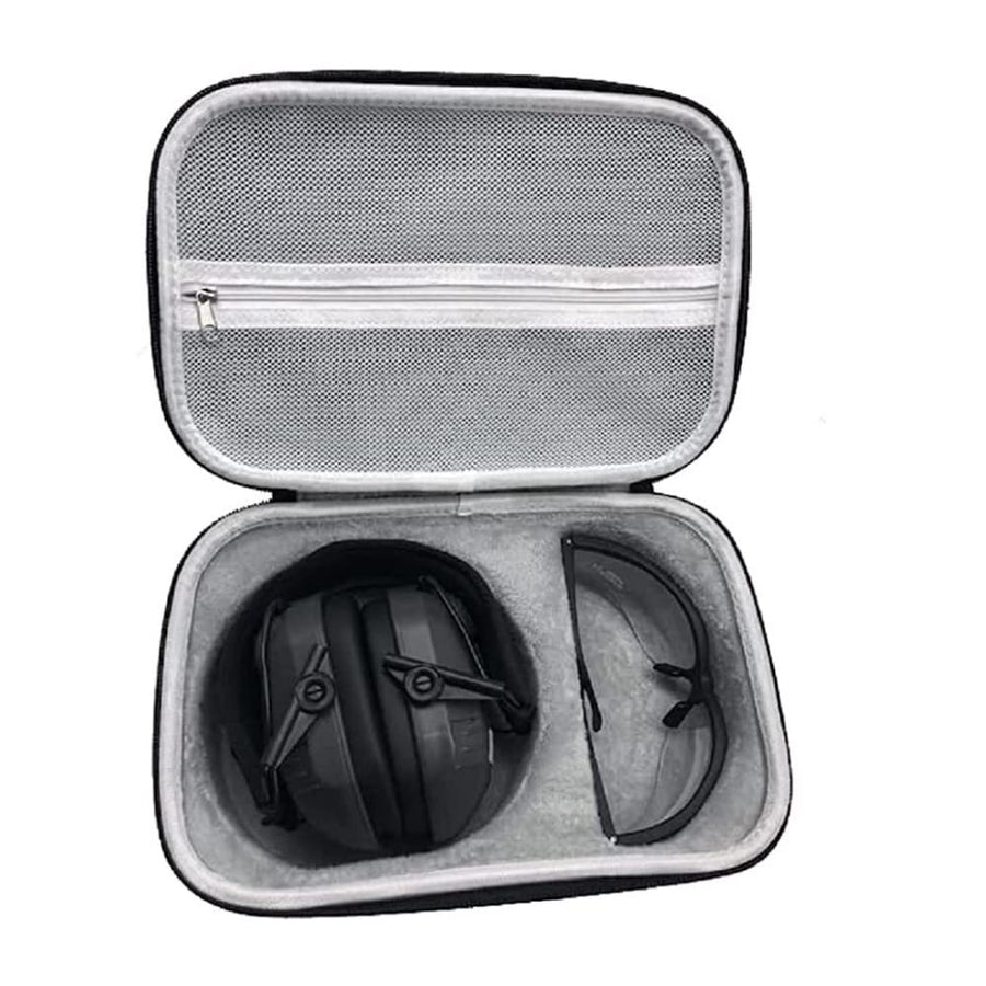 WALKER'S Durable Weather-Resistant Shockproof Dustproof EVA Scratch-Free Lining Protective Carrying Storage Case for Hunting Shooting Earmuff, Glasses & Accessories