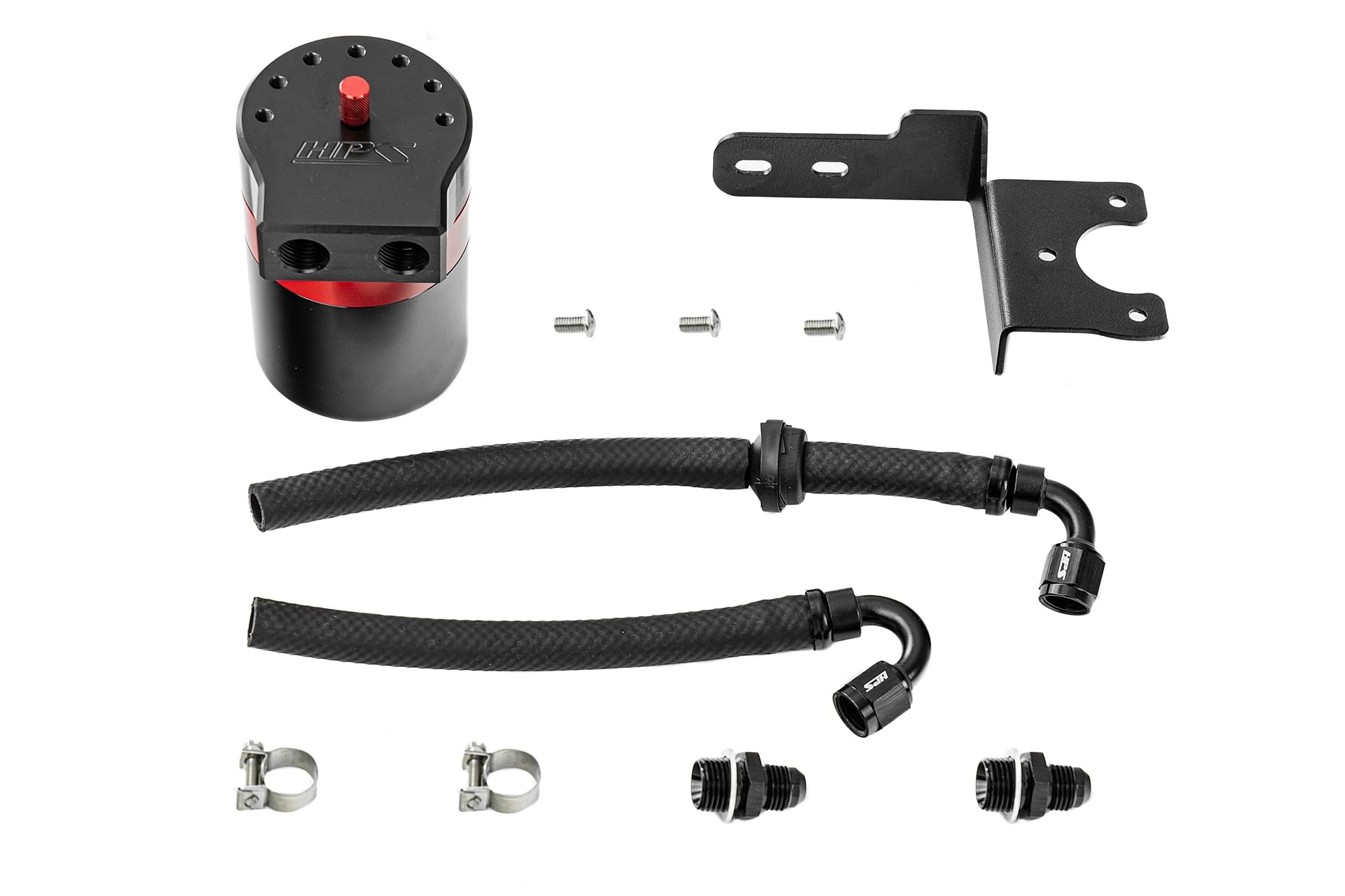 HPS Oil Catch Can Kit Aluminum Compatible for 2024 Acura Integra Type S 2.0L Turbo 2017-2021 2023-2024 Honda Civic Type R 2.0L Turbo, 860-002