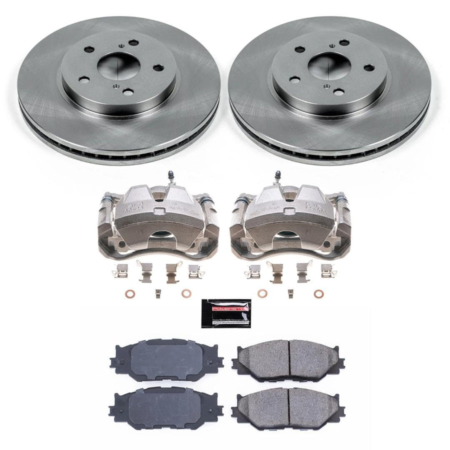 Power Stop KCOE2406 Front Brake Caliper Kit- Brake Rotor, Brake Pads & Calipers For Lexus IS250 2006-2015 [Model Specific]